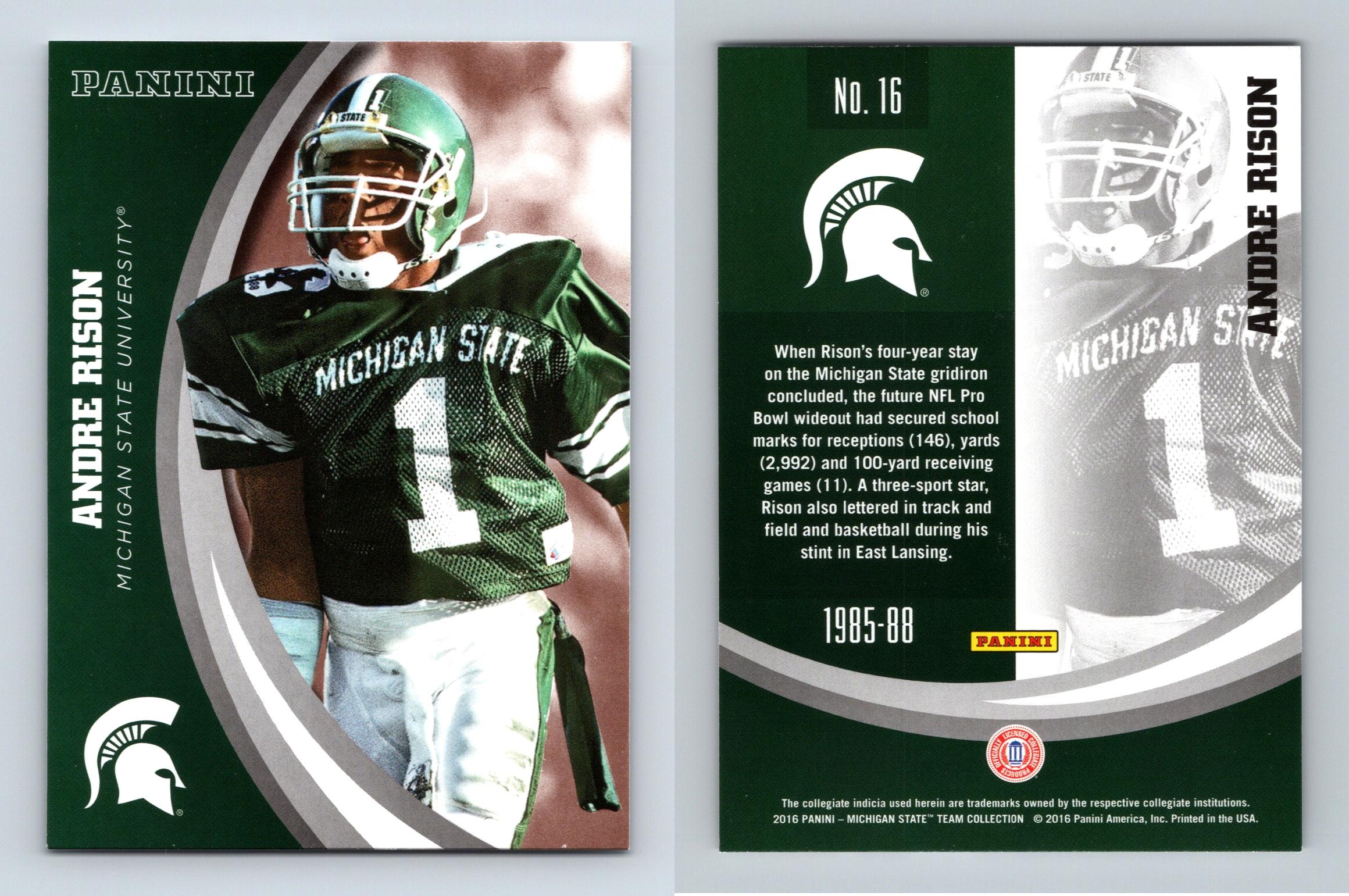 Inc Michigan State University Trading Cards Collecgiate Collection 