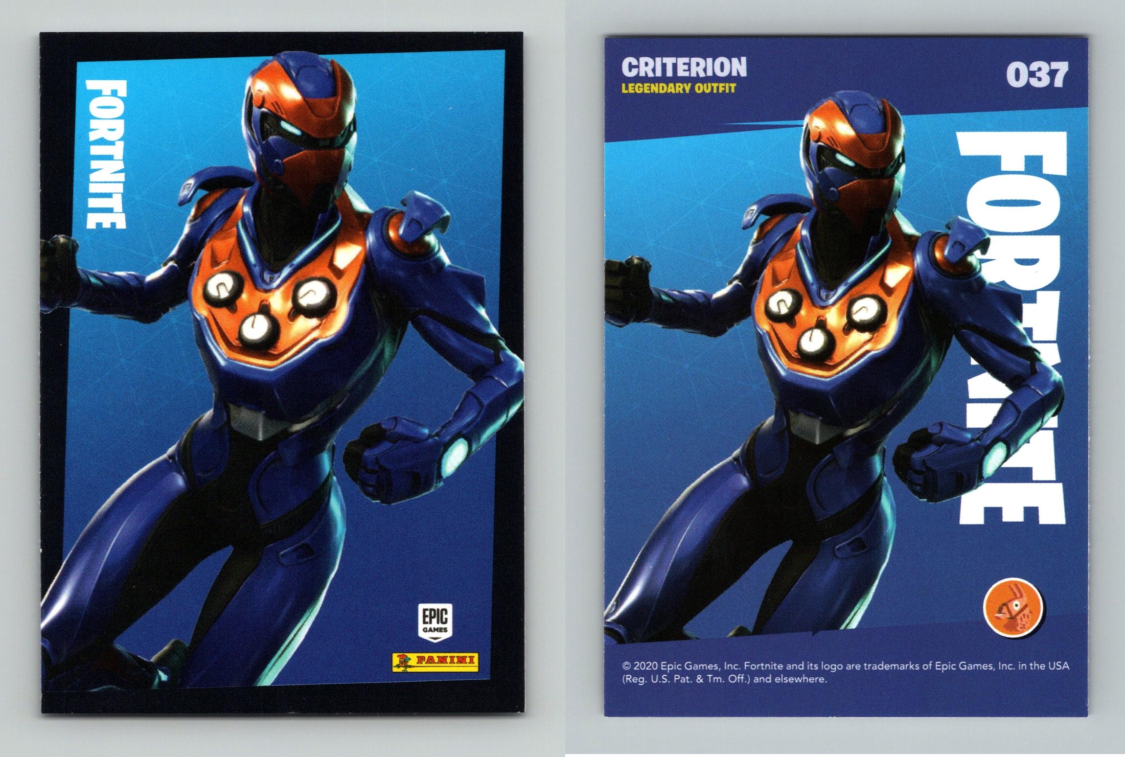 Criterion 37 Fortnite Reloaded 2020 Panini Legendary Outfit Trading Card