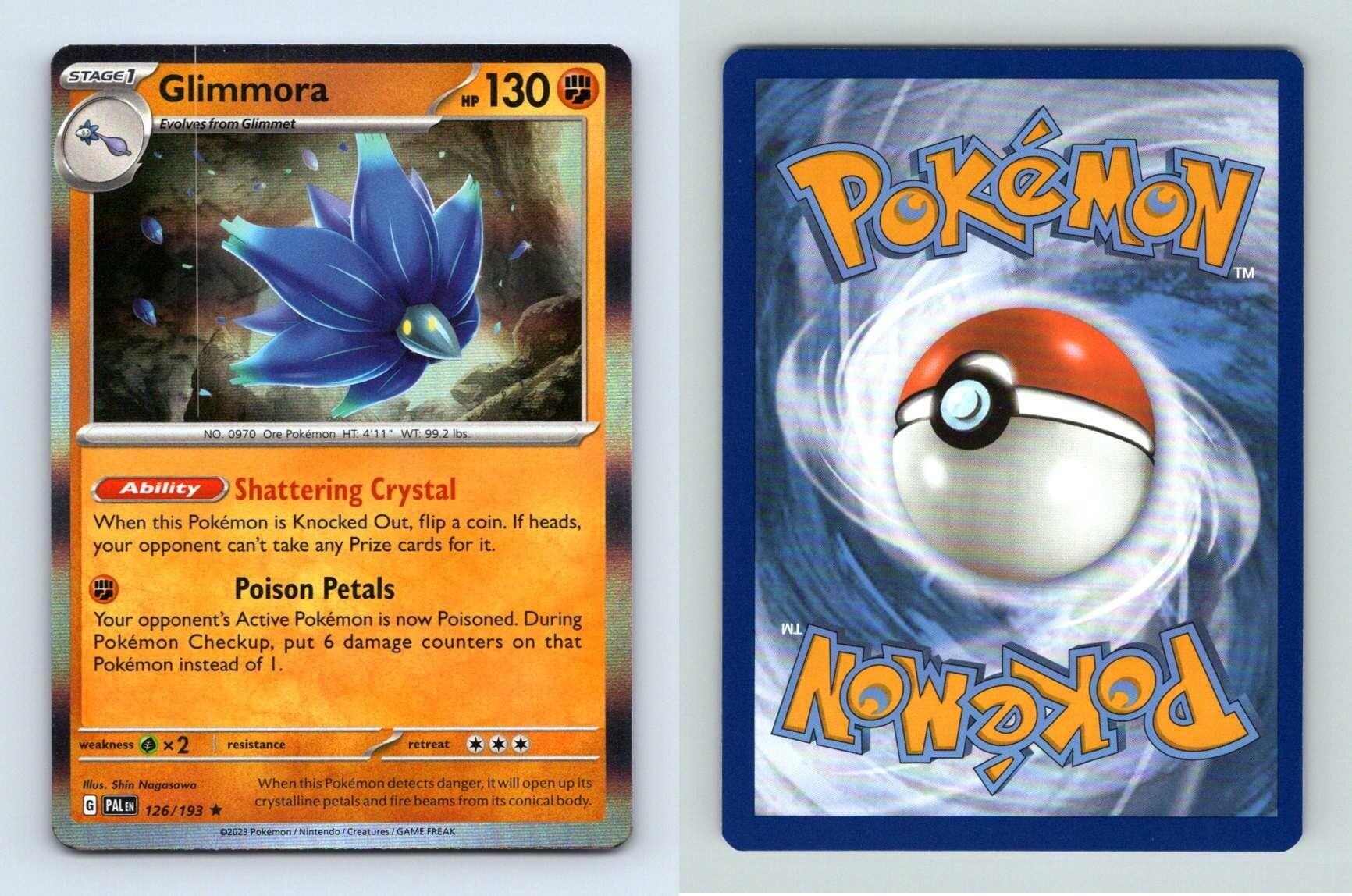 Glimmora 126 SV Paldea Evolved Rare Holo Pokemon 2023 TCG Card