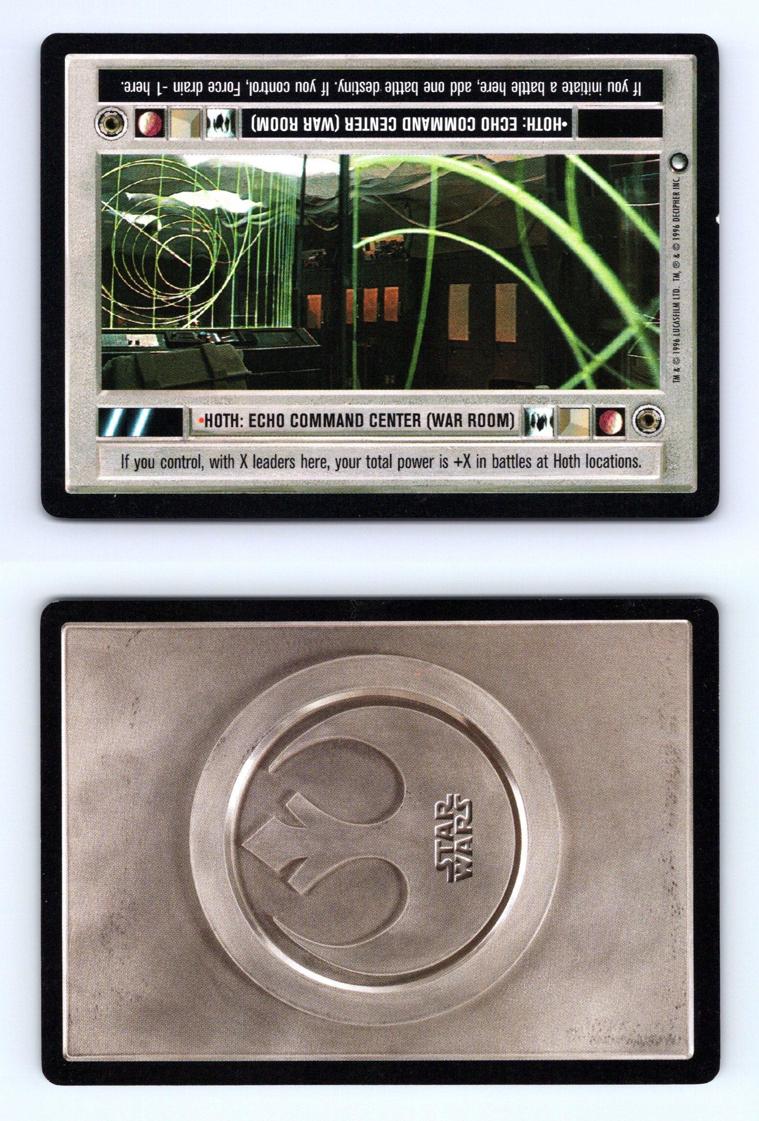Echo Corridor Star Wars Hoth Limited 1996 LS Common CCG Card Hoth 
