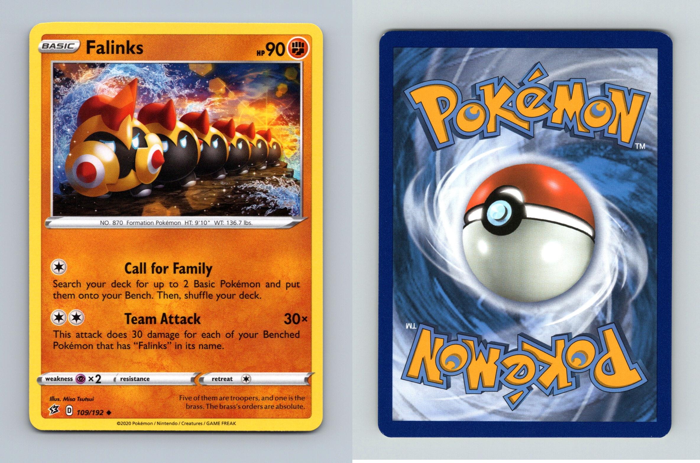 Falinks 109 192 Swsh Rebel Clash Uncommon Pokemon 2020 Tcg Card