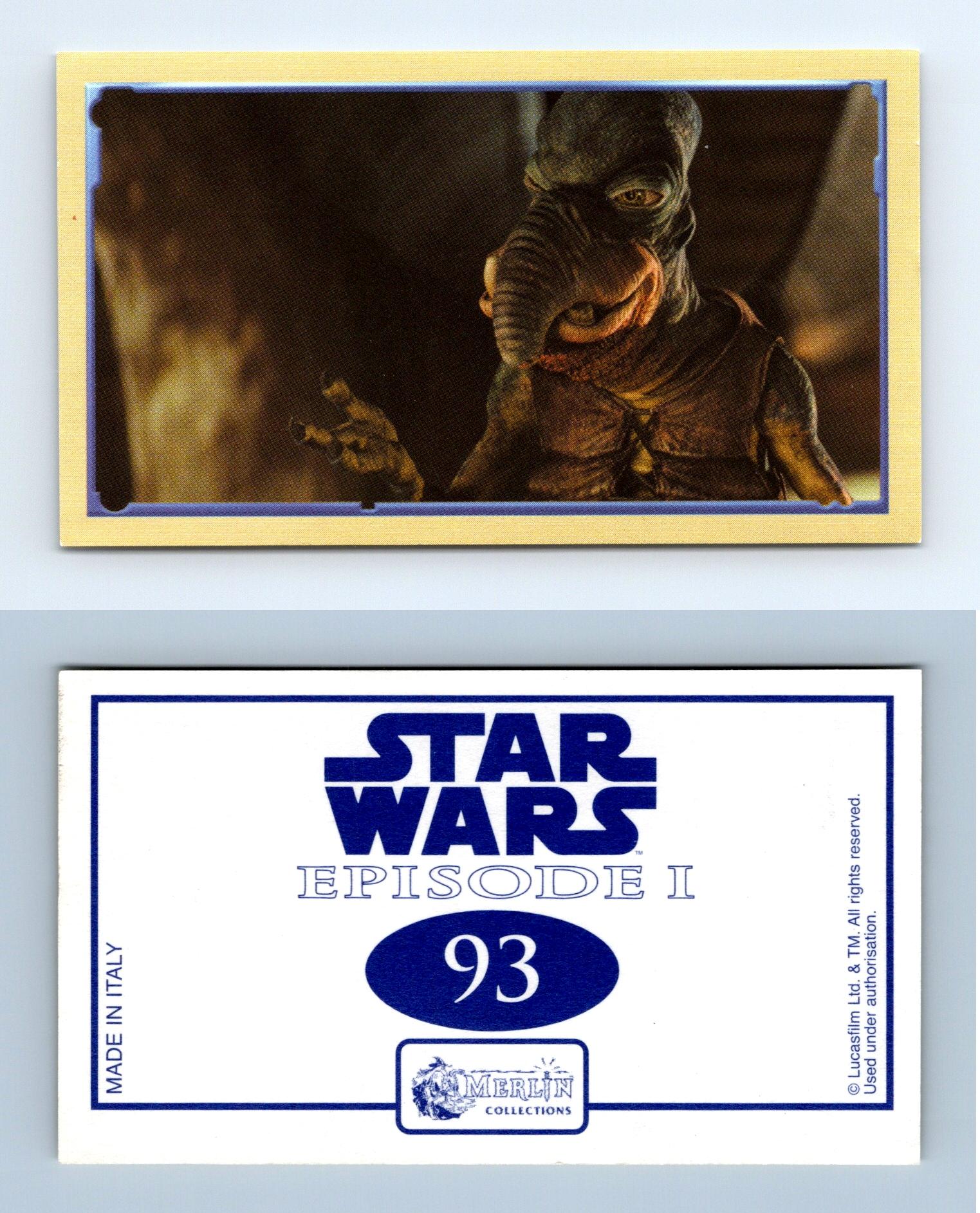 C1870 Star Wars Episode 1 #93 Merlin 1999 Sticker 