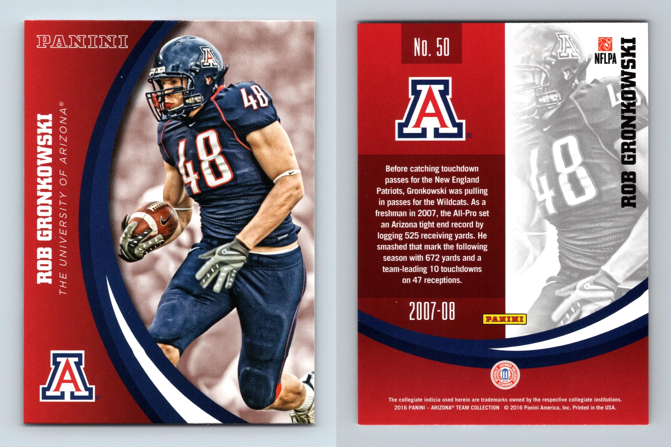 : 2021 Panini Contenders Draft Season Ticket #100 Rob Gronkowski  Arizona Wildcats Football Trading Card : Collectibles & Fine Art