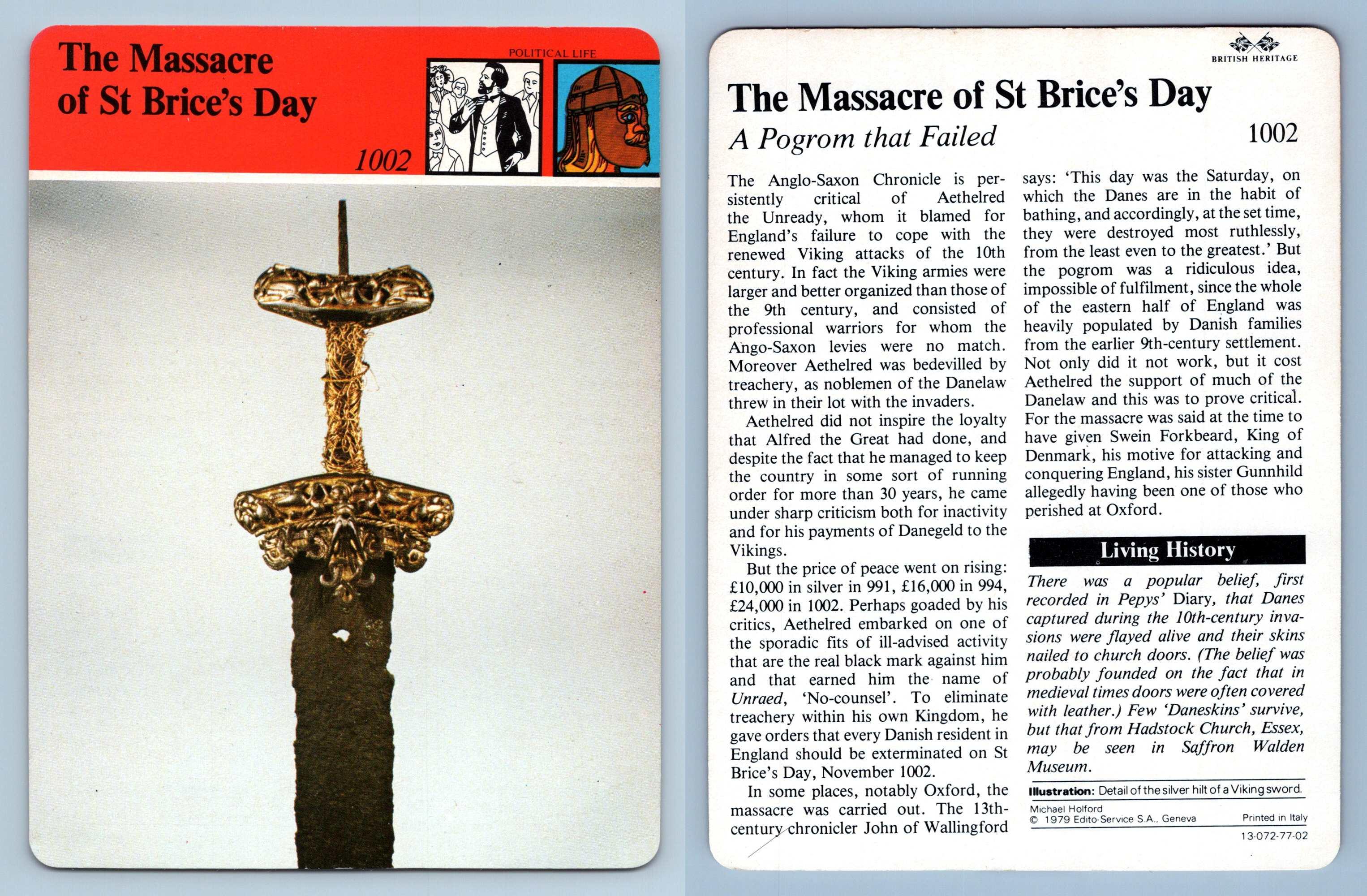 Massacre Of St Brice's Day Political British Heritage EditoService SA