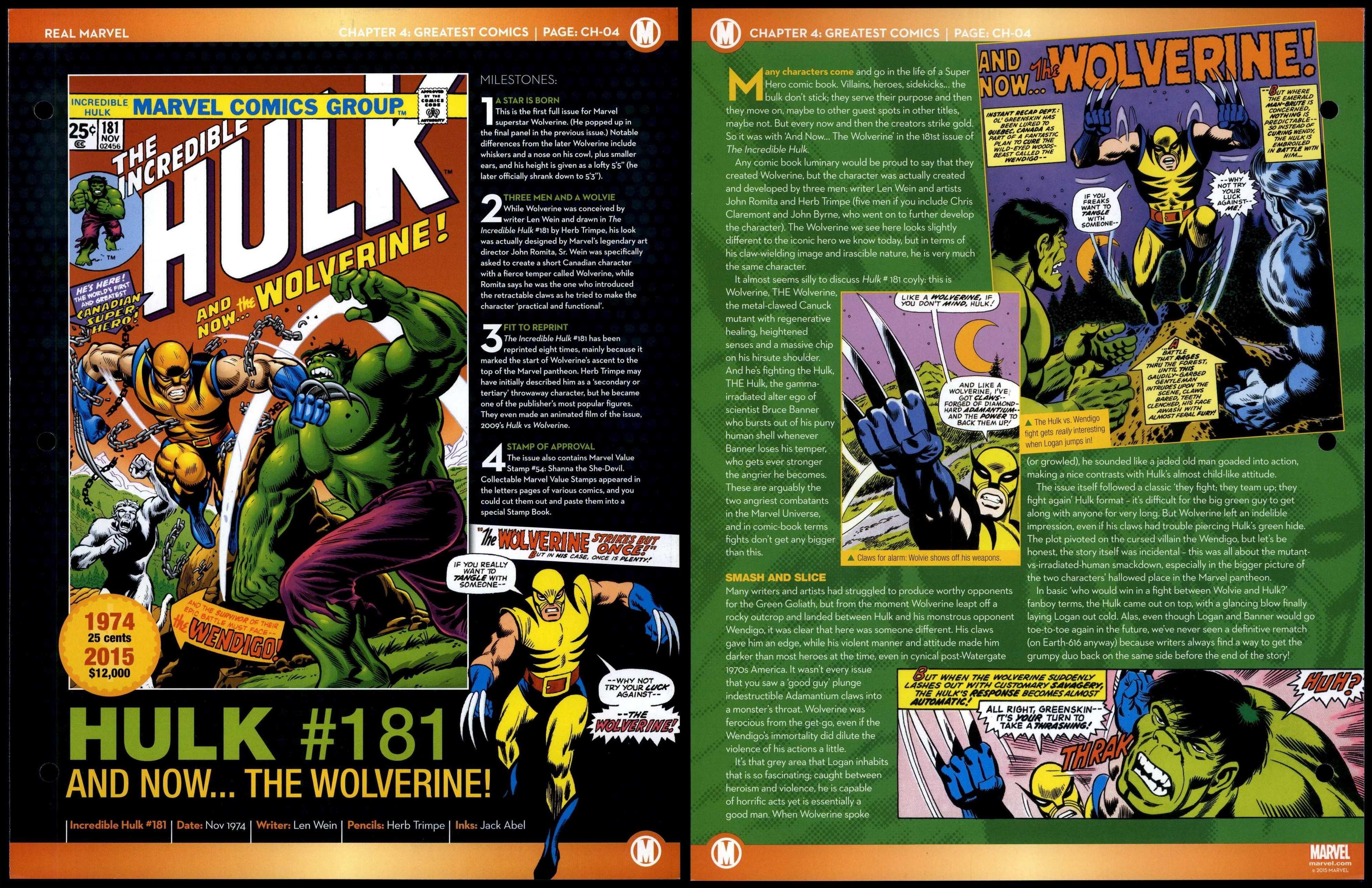 The Incredible Hulk CH04 Greatest Comics Real Marvel Fact File Page