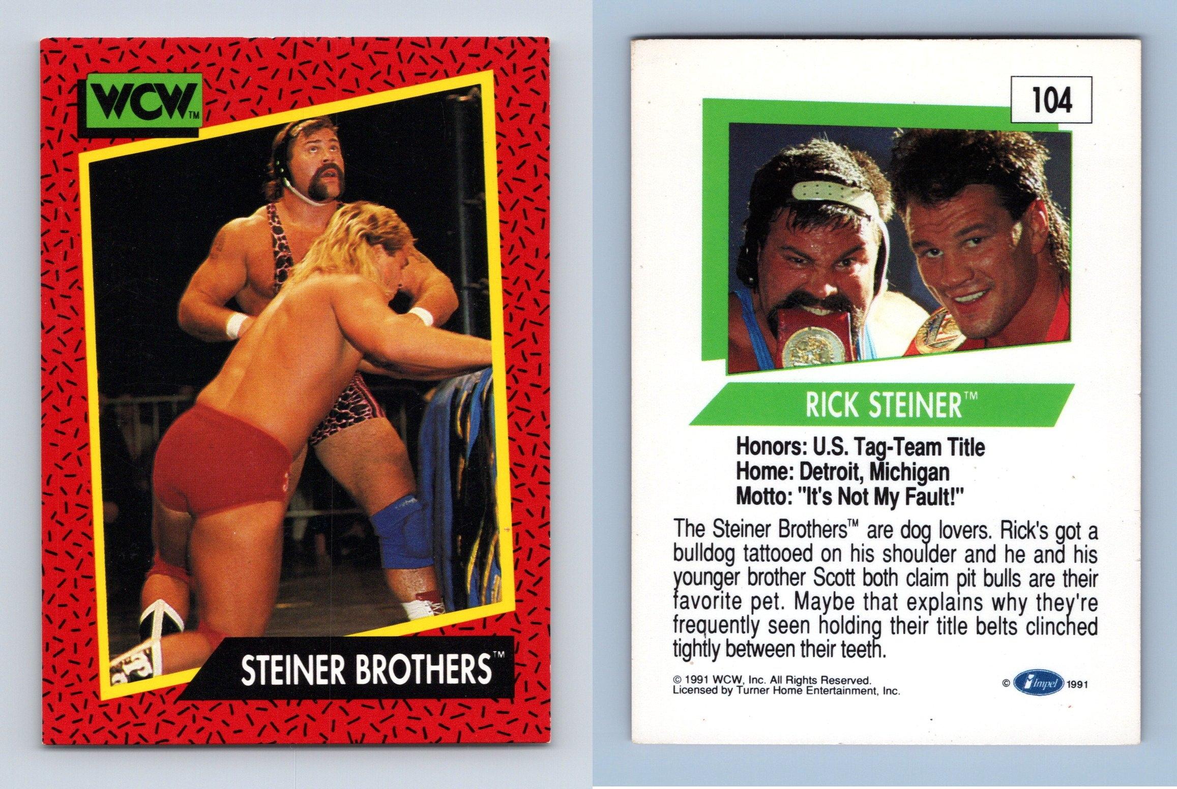 1991 Impel WCW Wrestling Steiner Brothers 