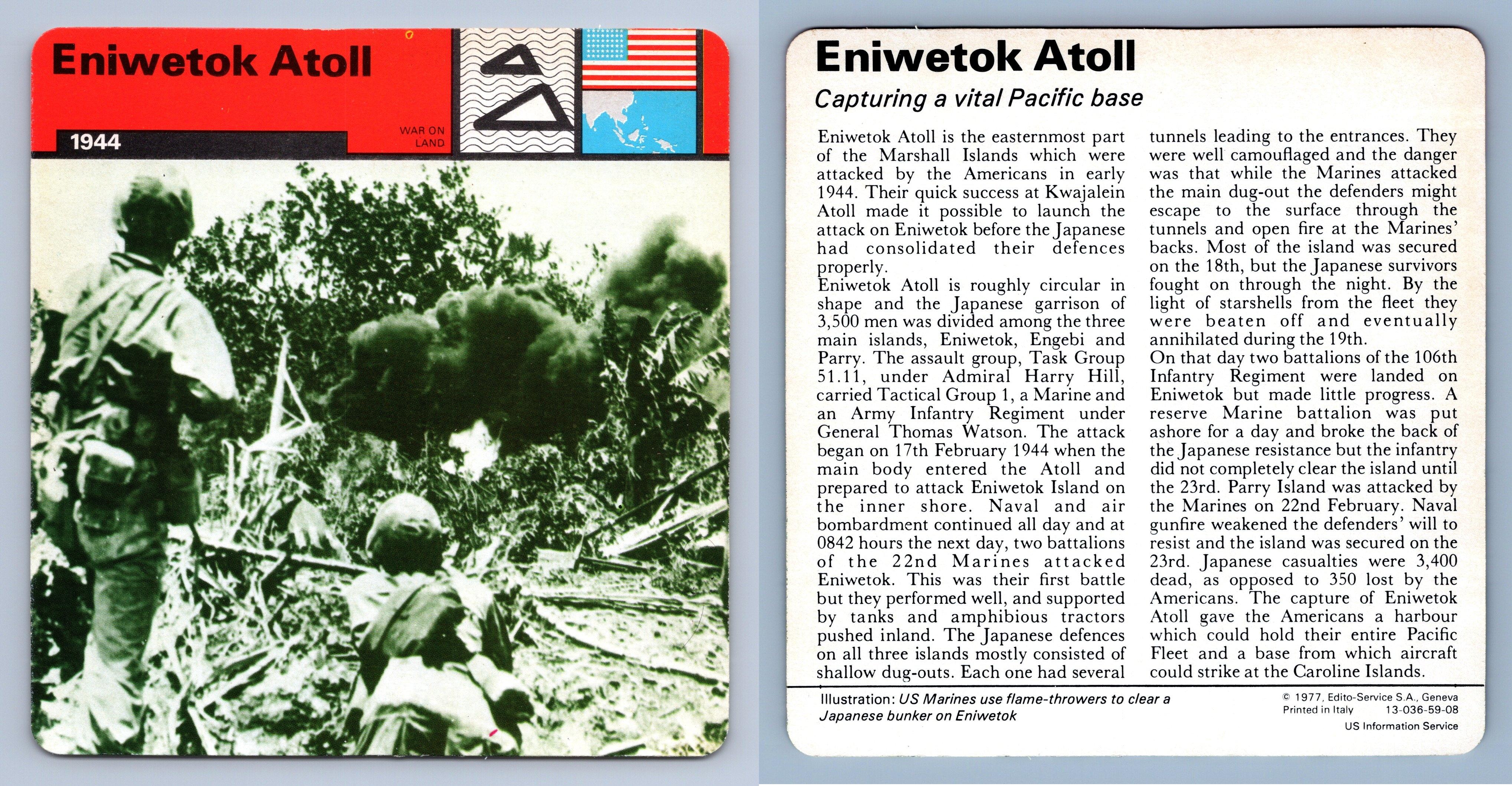 II Second Chindit Op 1944 War On Land WW2 Edito-Service SA 1977 Card 