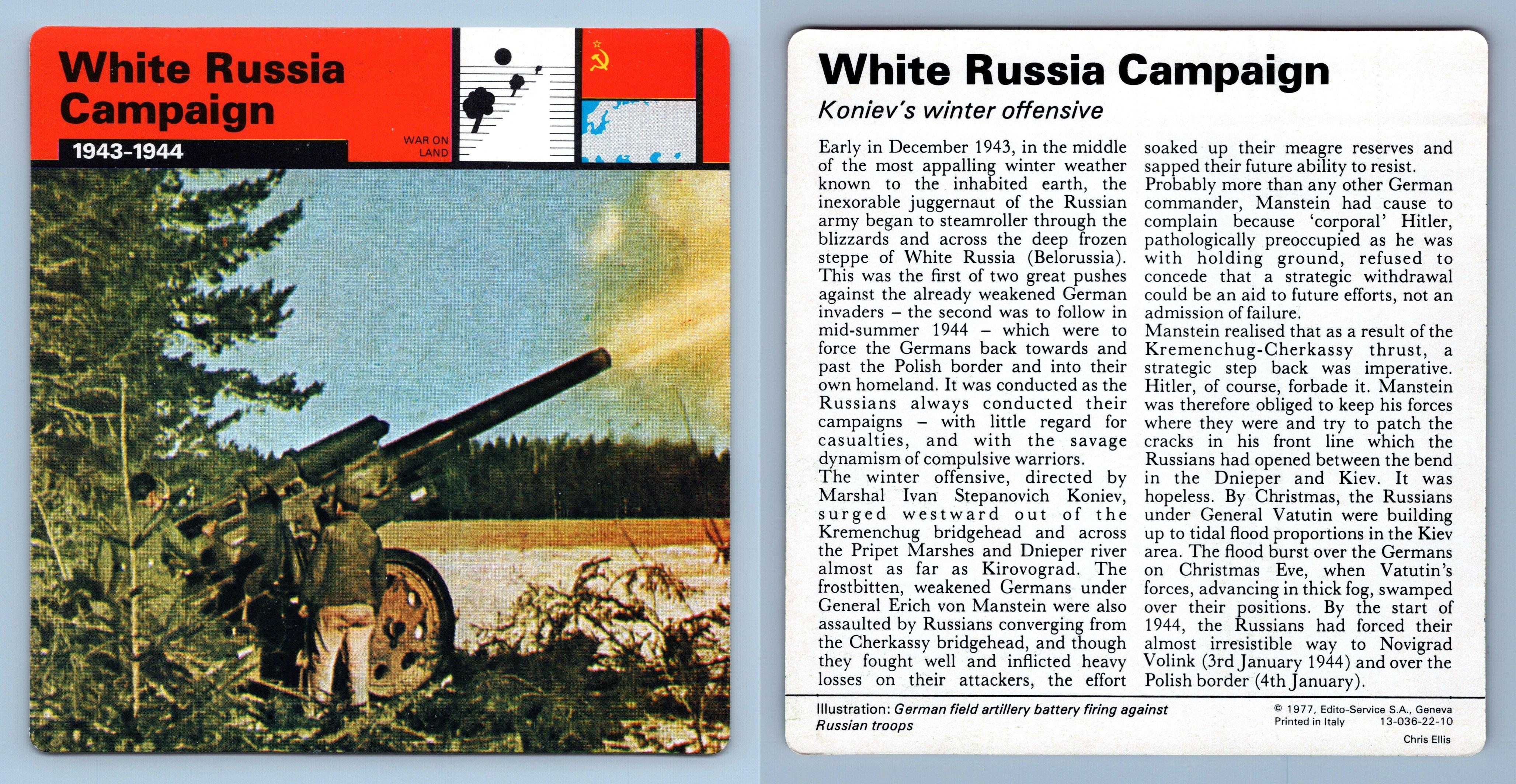 White Russia Campaign 1943 44 War On Land WW2 Edito Service SA