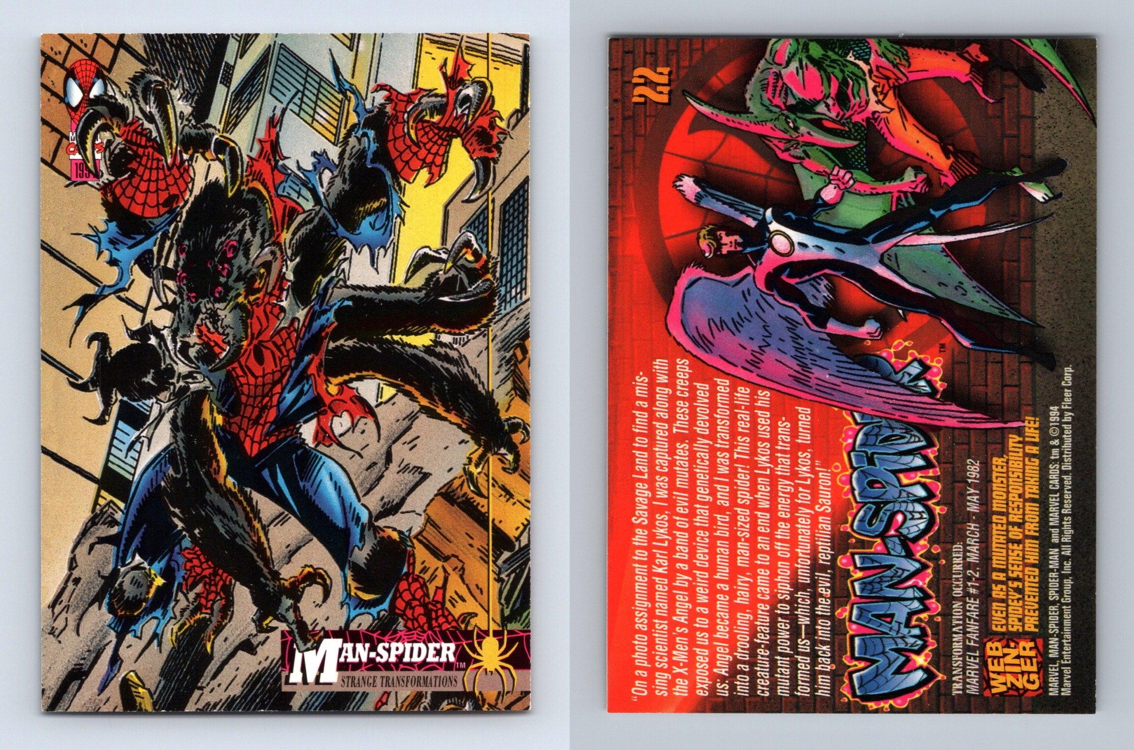 Kraven #61 The Amazing Spider-Man 1994 Fleer Trading Card