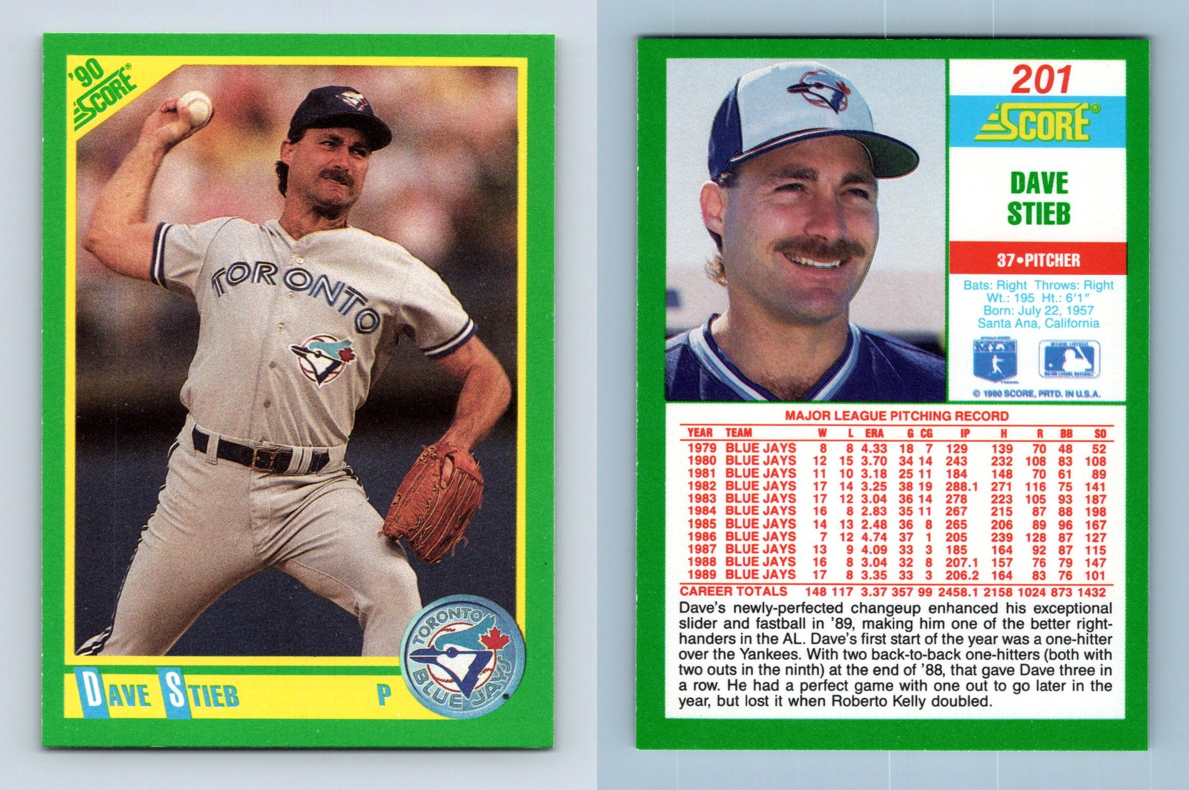 DAVE STIEB: PITCHER WITH TORONTO BLUE JAYS