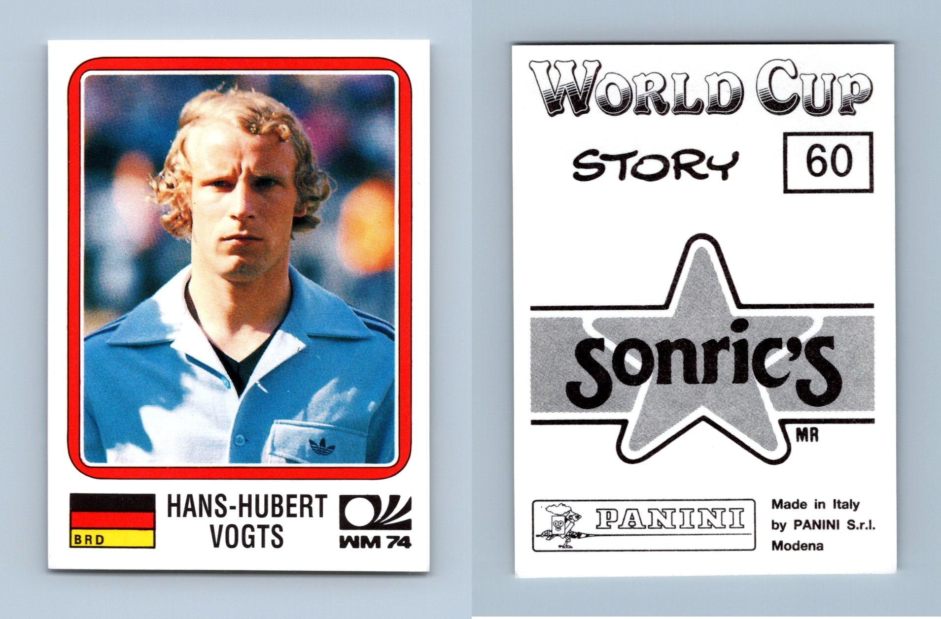 Panini 60 Hans-Hubert Vogts Deutschland WM 74 World Cup Story 