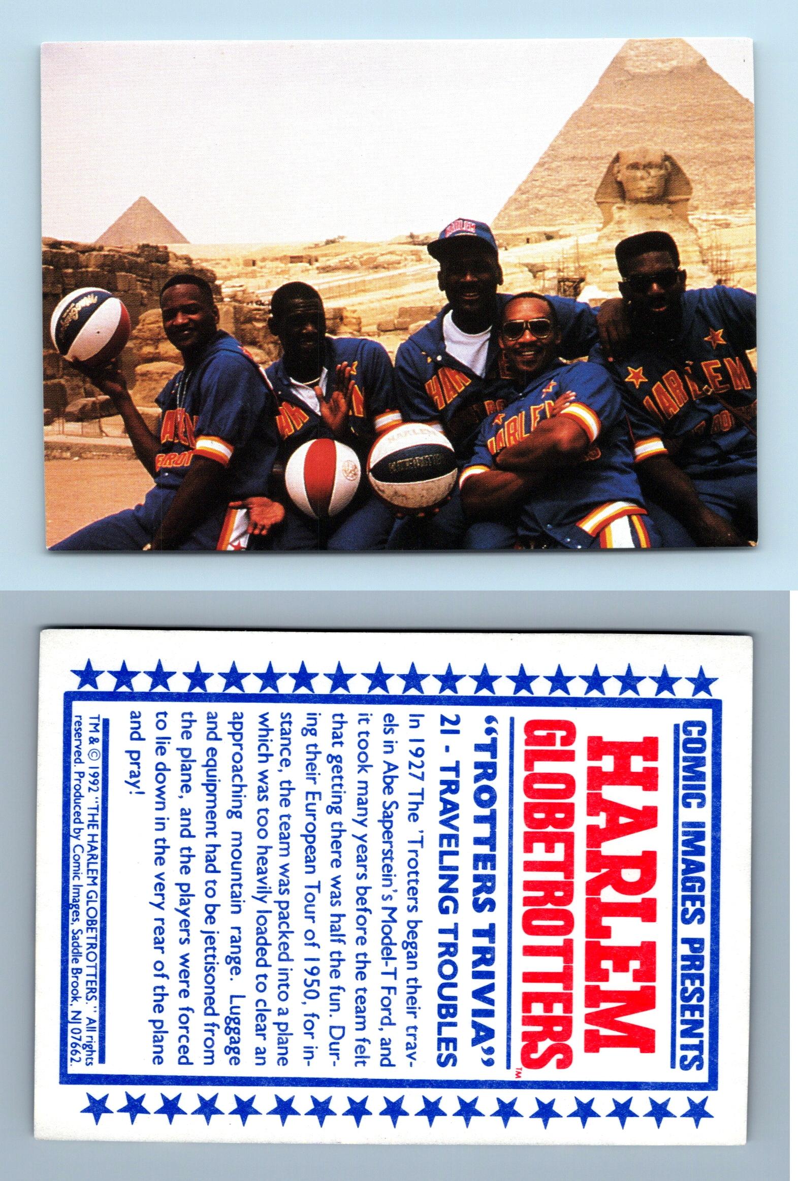 Traveling Troubles #21 Harlem Globetrotters 1992 Comic Images Trading Card