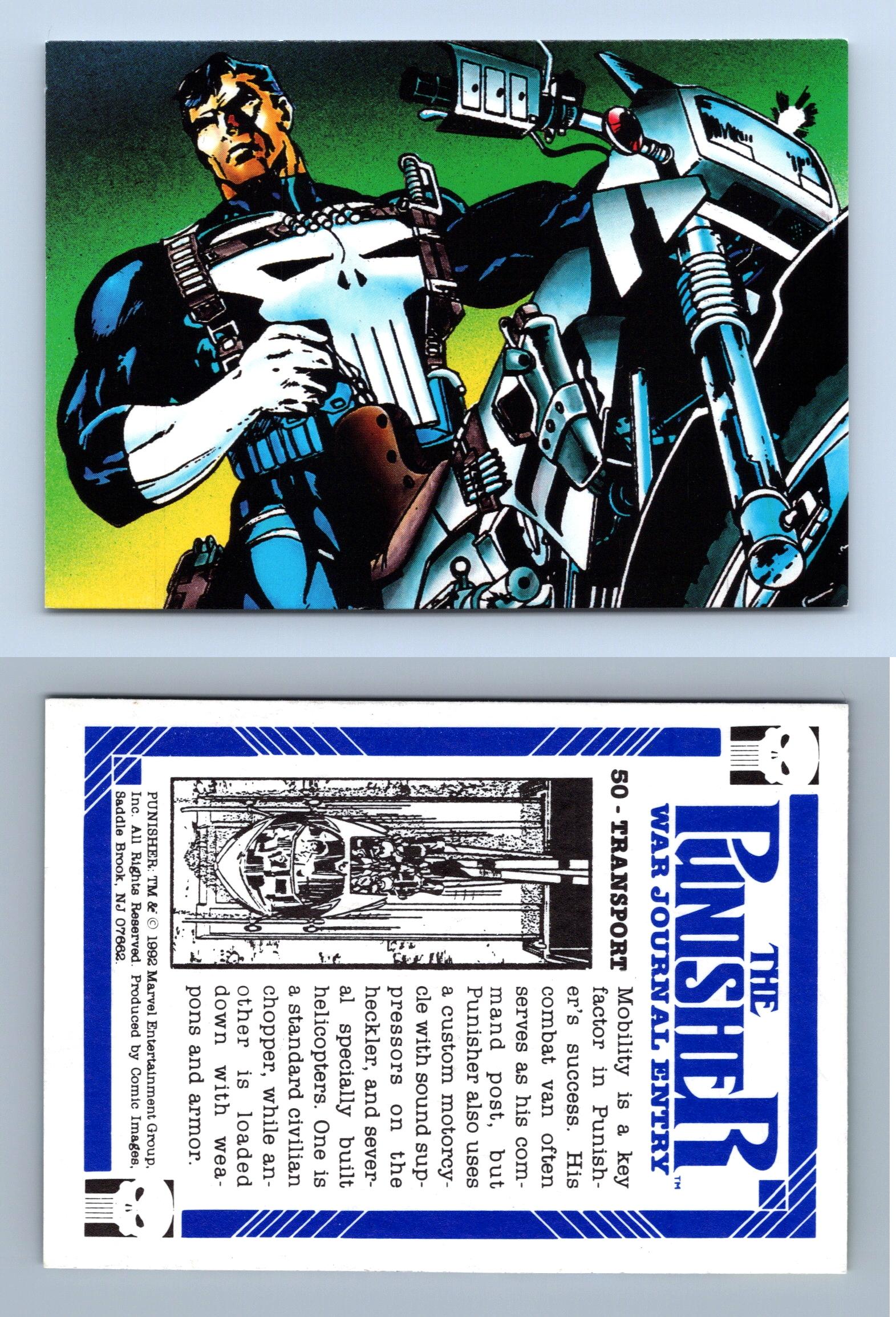 Transport 50 The Punisher Guts Gunpowder 1992 Comic Images Trading Card