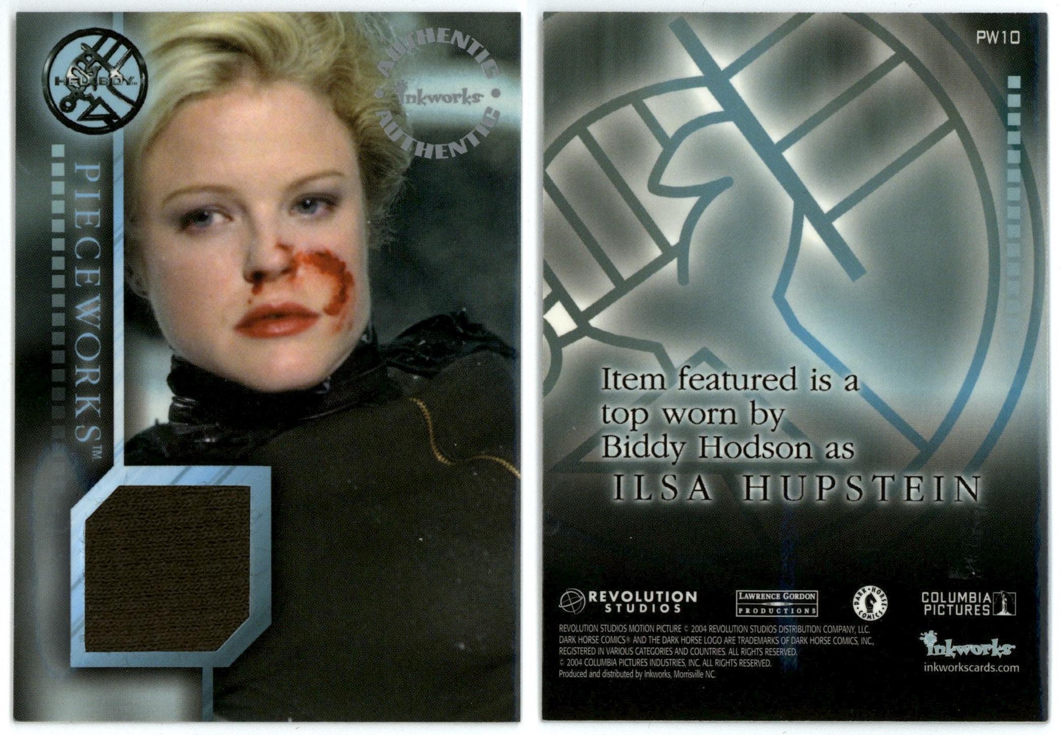 Biddy Hodson As Ilsa Hupstein Pw10 Hellboy 2004 Inkworks Pieceworks Card