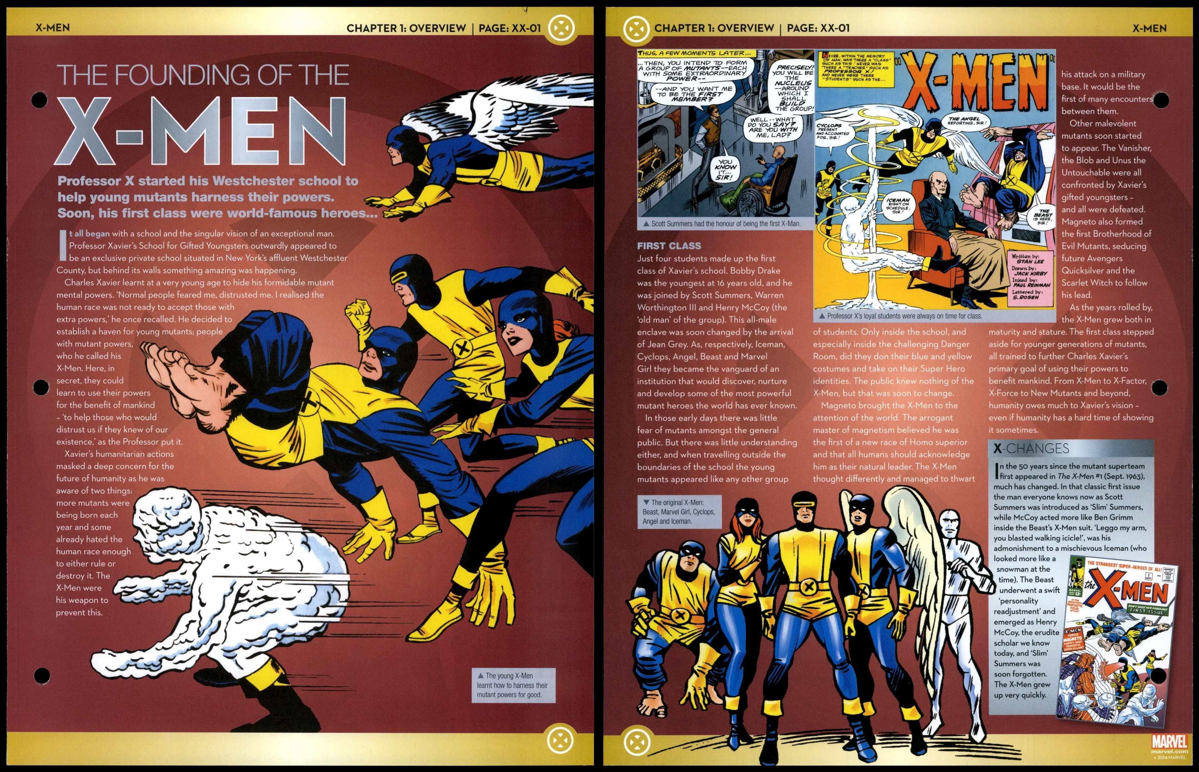 Founding Of The X Men Xx 01 Overview X Men Marvel Fact File Page