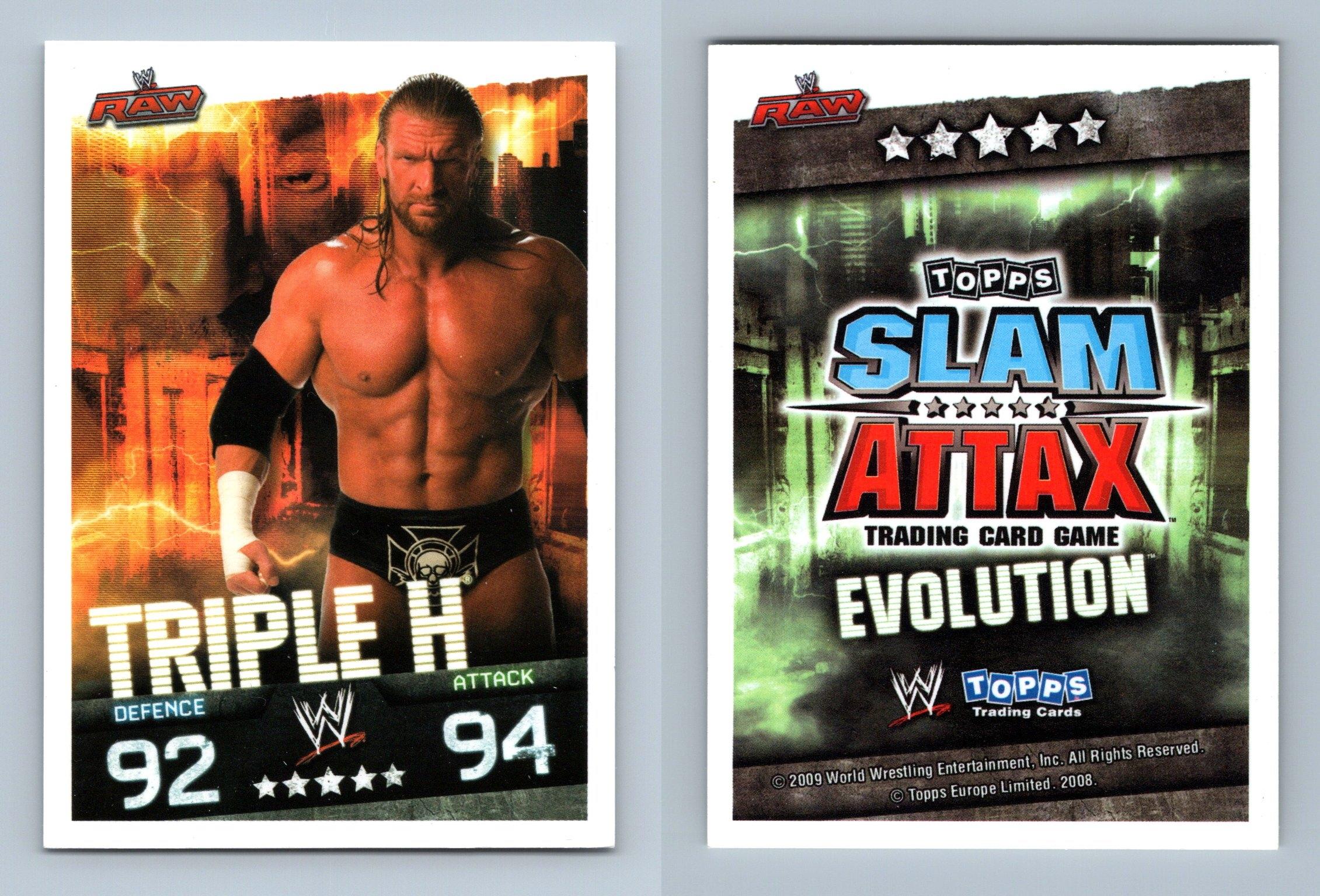 Triple H Raw Card WWE Slam Attax Evolution 