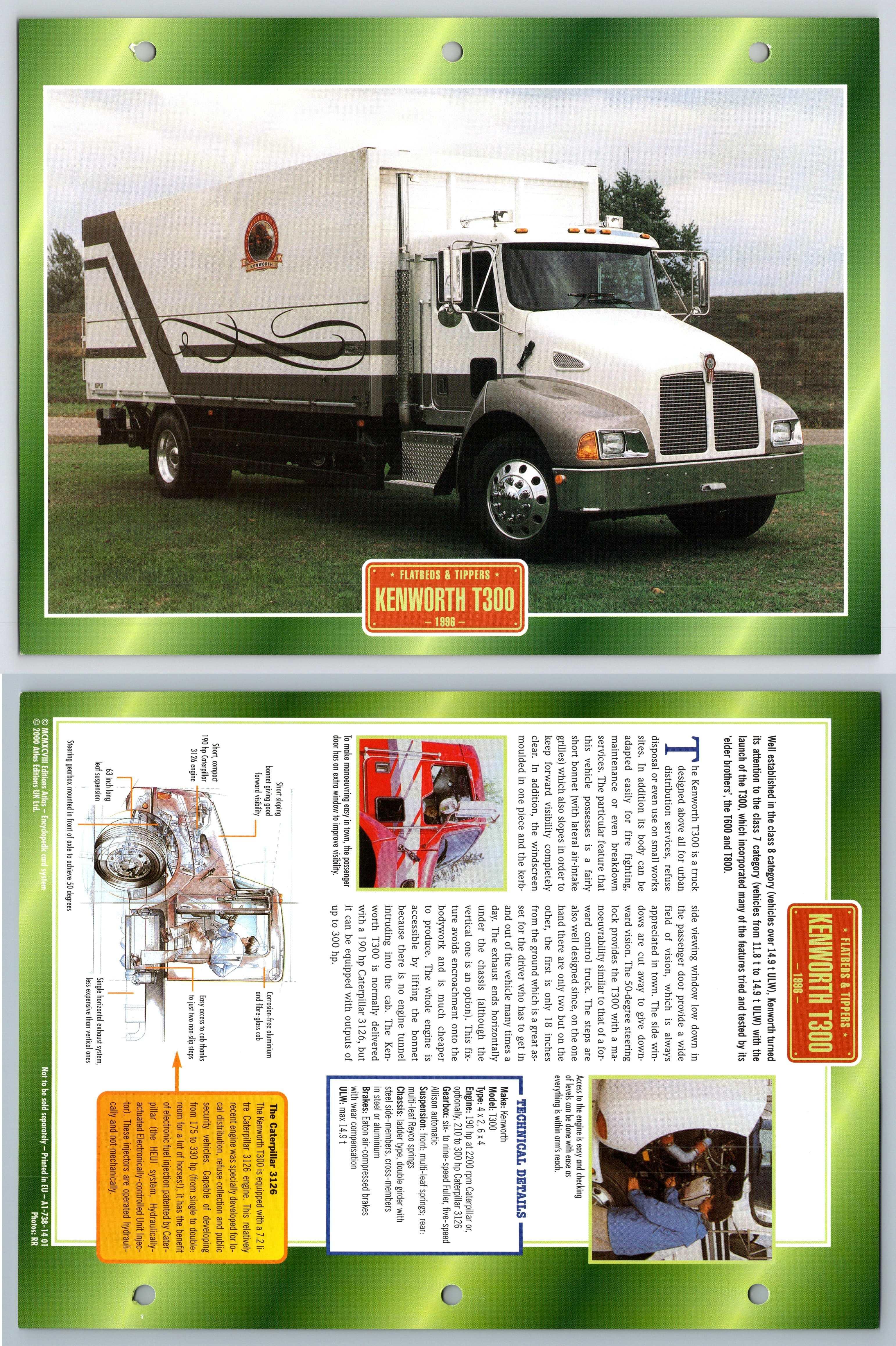 Kenworth T Flatbeds Tippers Atlas Trucks Maxi Card