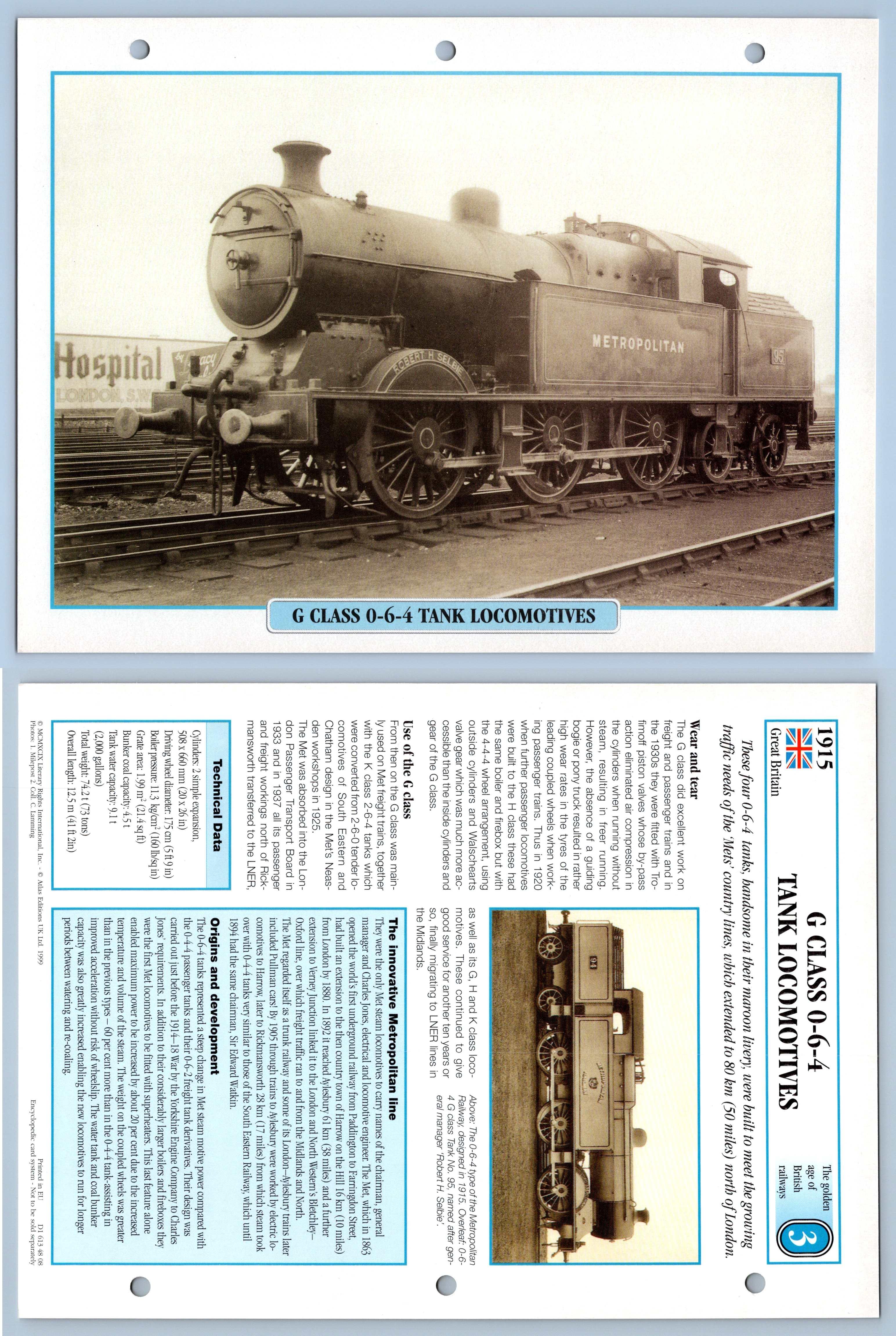 G Class Tank Locos Golden Age British Legendary Trains Maxi