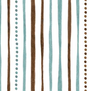 Quilting Treasures - Shine Bright - Teal Dotted Stripes