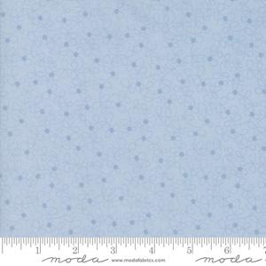 Moda Fabric Lily and Will Revisited - Blue Dotted Flowers
