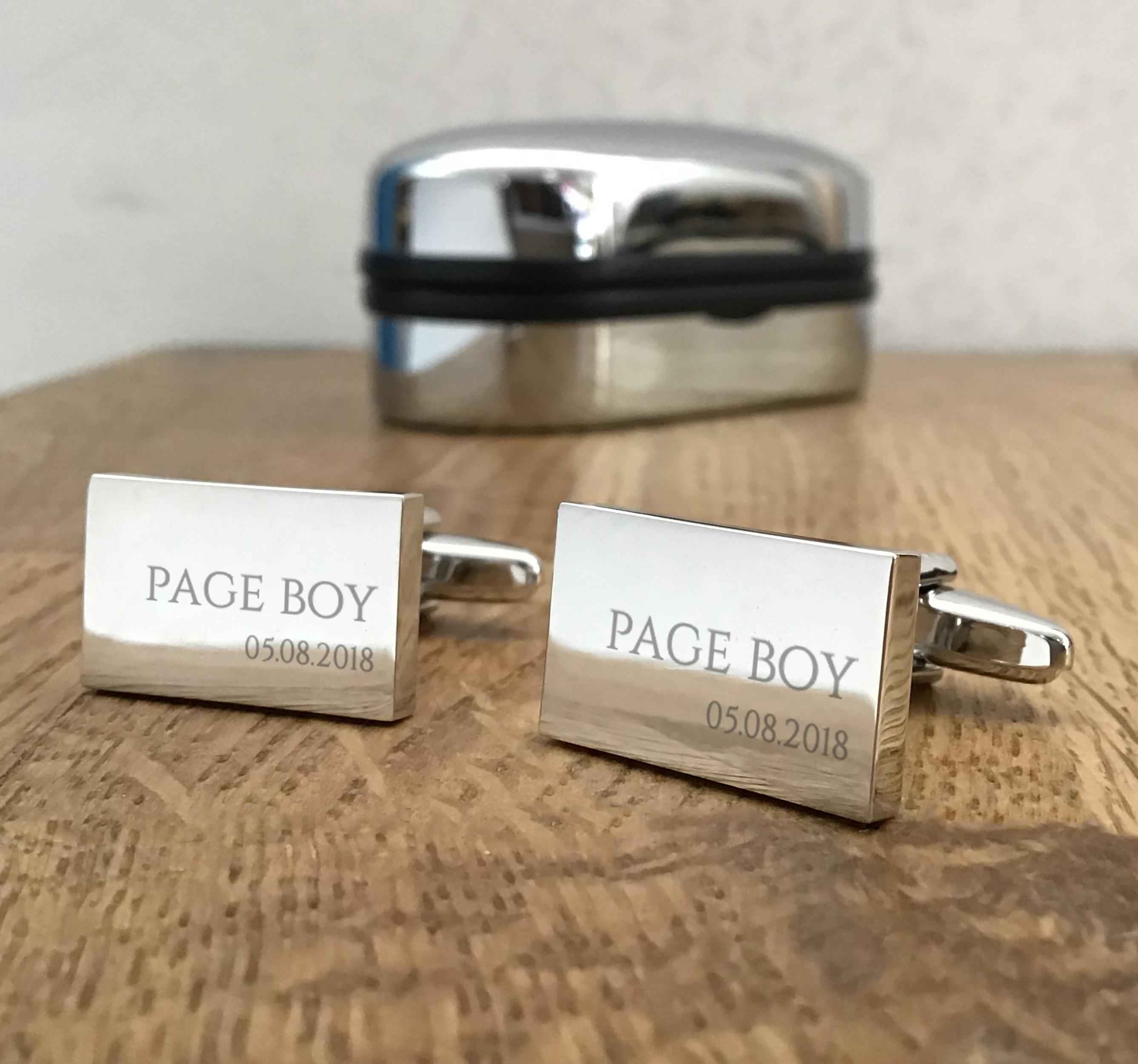 page boy cufflinks