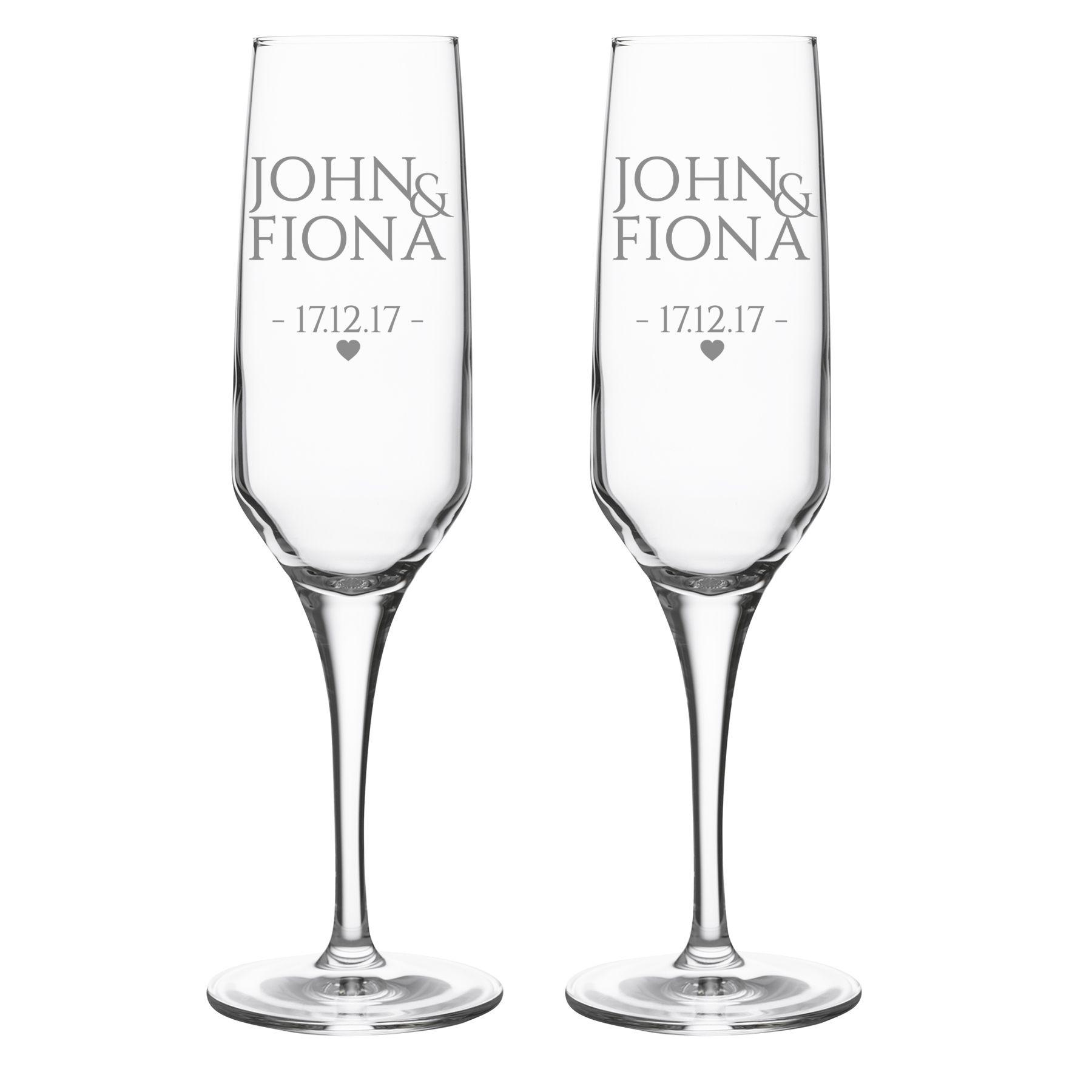 prosecco flute glasses