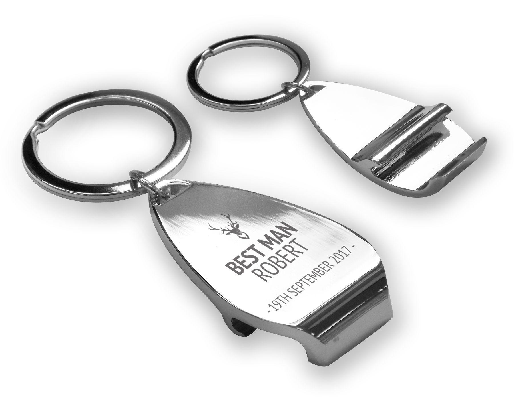 Personalised Black Bottle Openers Gifts Idea For Groomsmen Thank You Wedding Day
