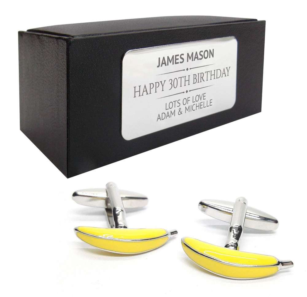 banana cufflinks