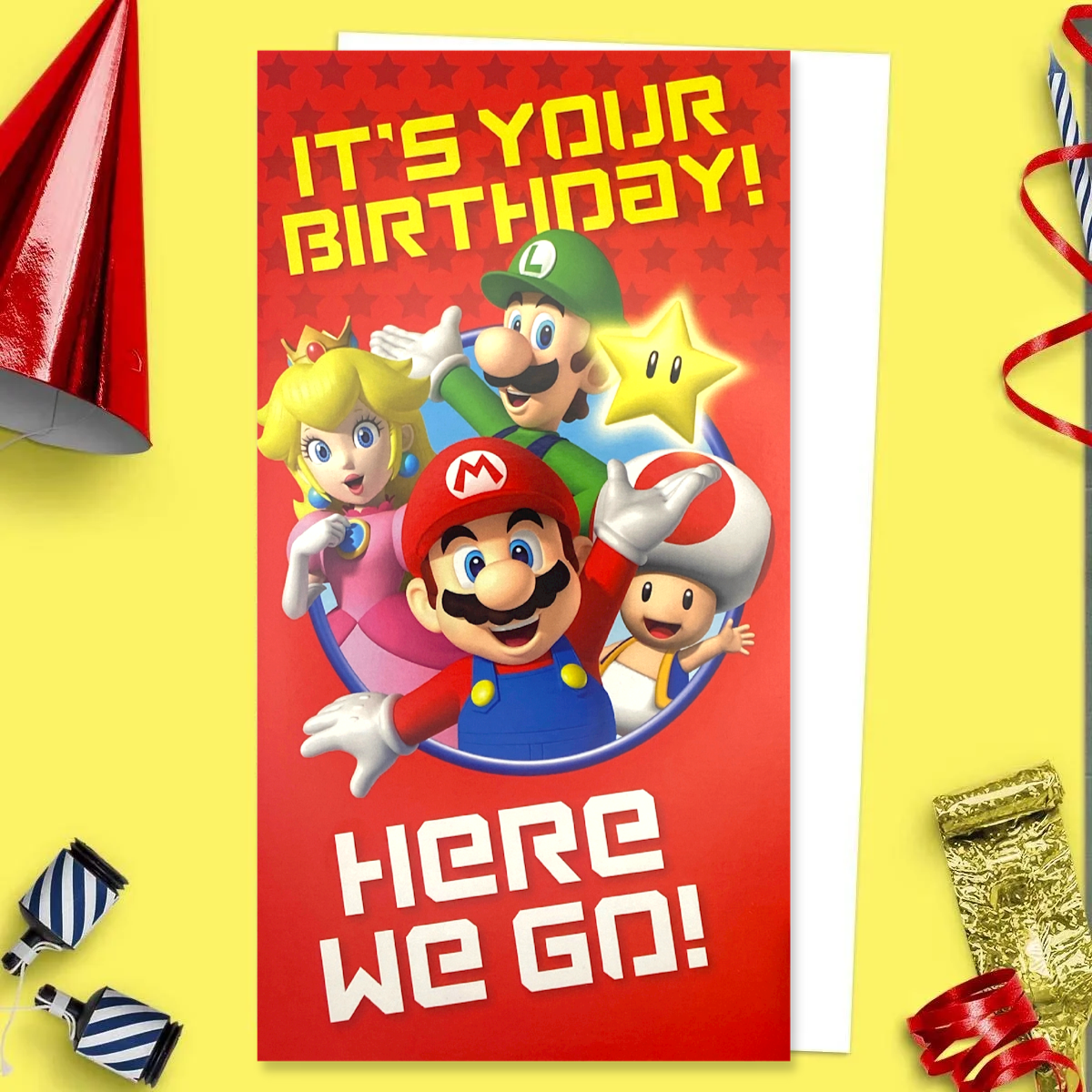 Happy Birthday Super Mario Greeting Card 0392
