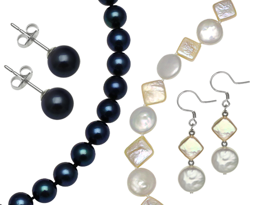 Pearl Necklace & Earring Sets