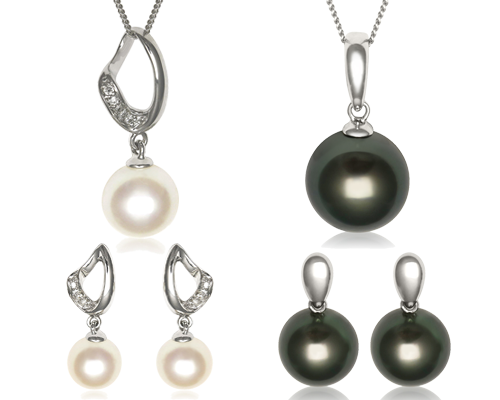Pearl Pendants & Earring Sets
