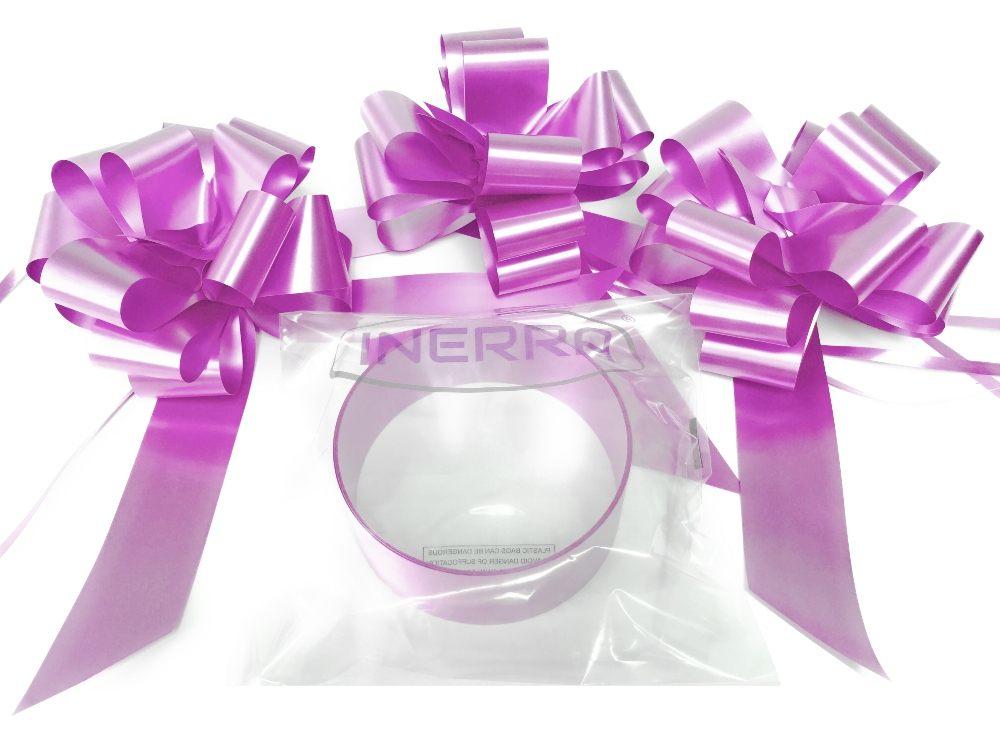 Cream Ready Made Bow & 7 Metres Ribbon INERRA® Wedding Car Decoration Kit 