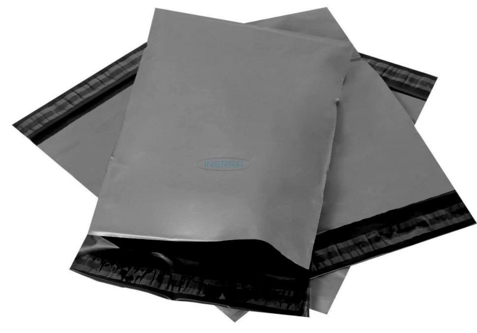 Mailing Postal Bag 6" x 9" Inch Size Grey Recycled Plastic Material Waterproof