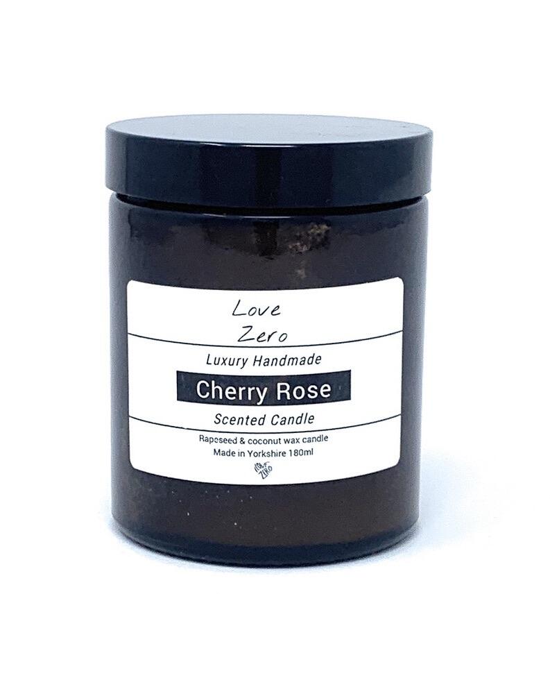Cherry Rose Scented Rapeseed and Coconut Wax Candle - 180ml