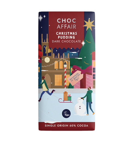 Choc Affair - Christmas Pudding (Dark) 90g Bar