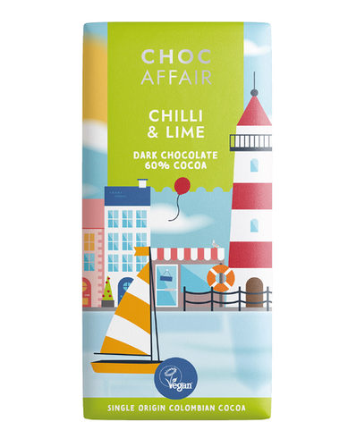 Chilli & Lime (Dark) Chocolate Bar 90g