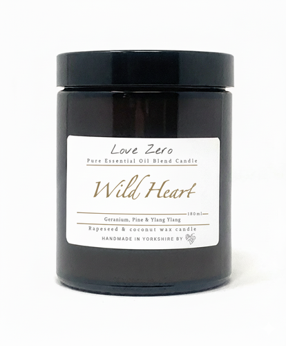 Wild Heart Essential Oil Blend Infused Rapeseed & Coconut Wax Candle - 150g