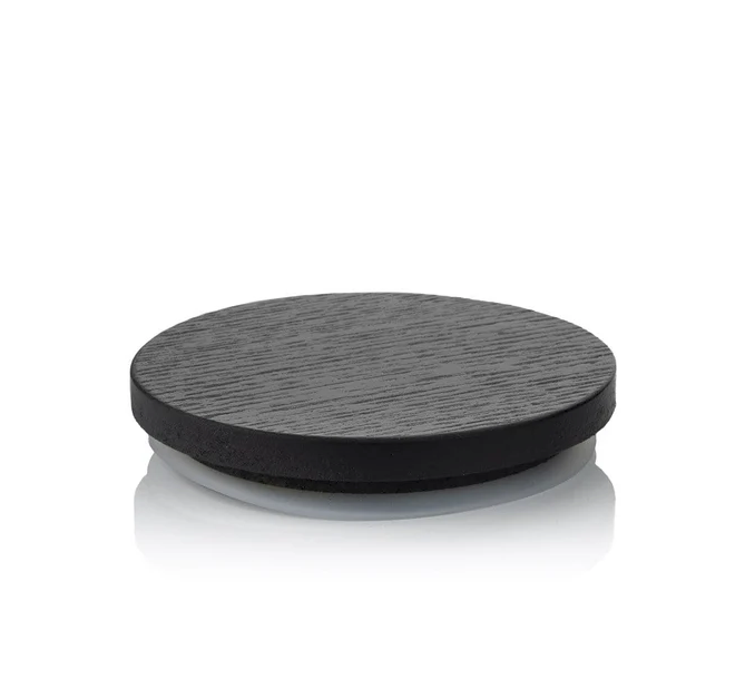 Black Ash Lid for Refillable Candle Jar - Glass 30cl