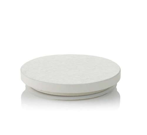 White Ash Lid for Refillable Candle Jar - Glass 30cl