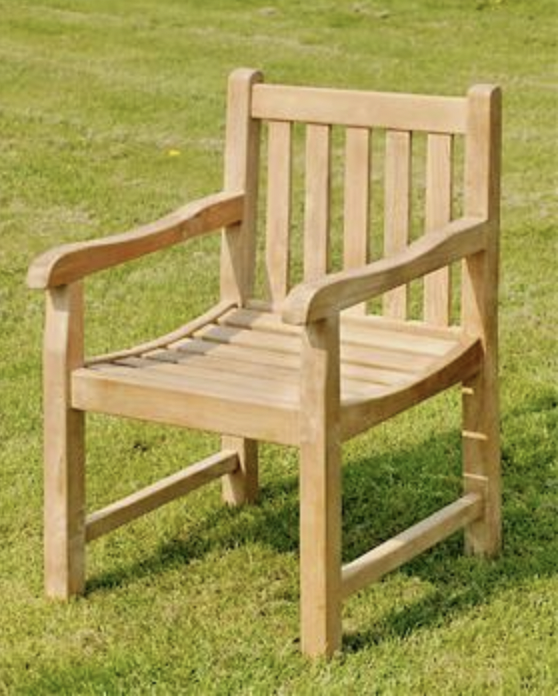 wooden garden carver chair