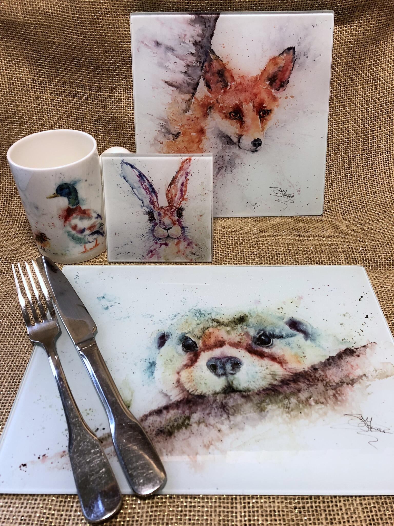 glass table mats