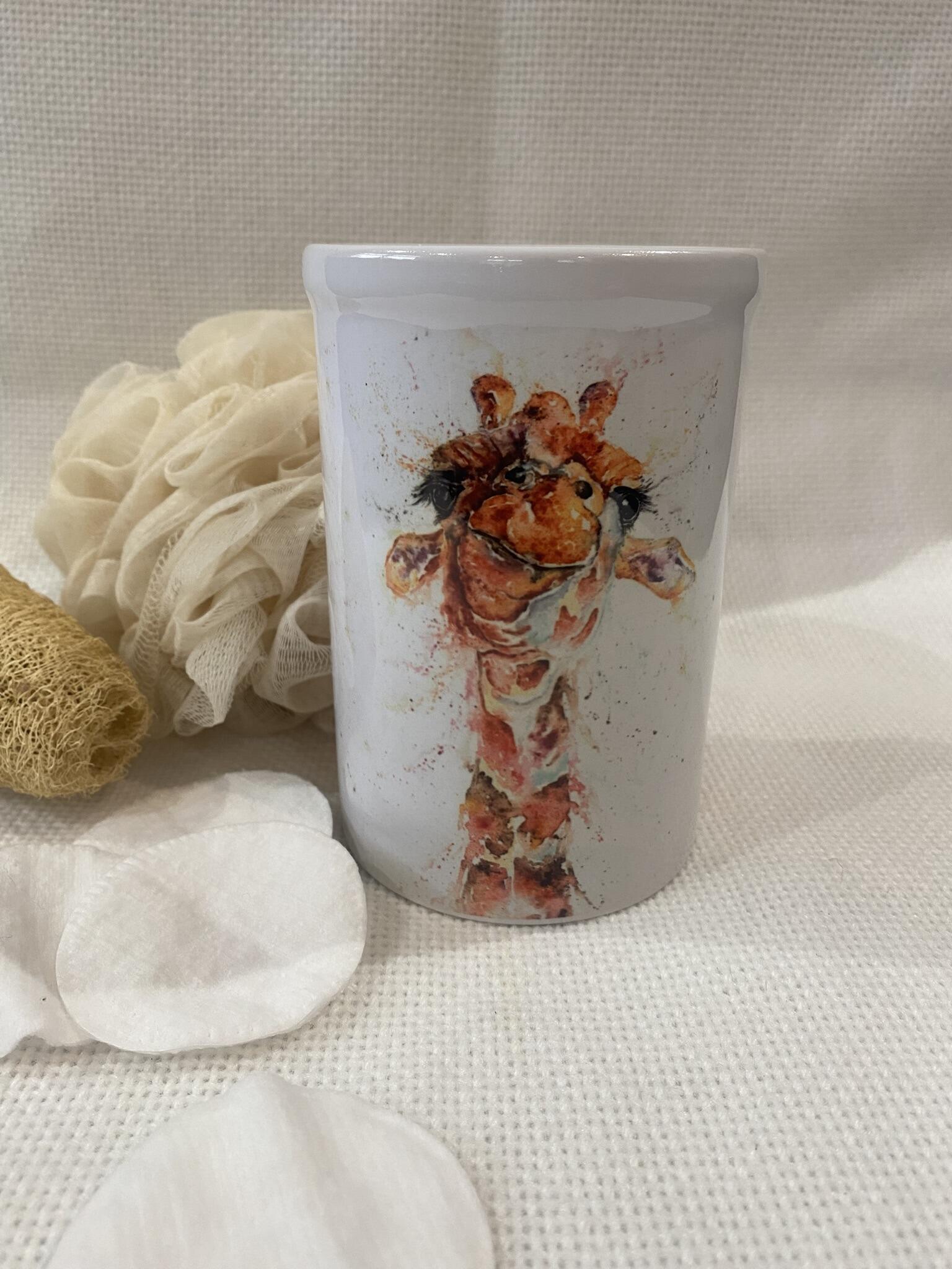 giraffe ceramic pot