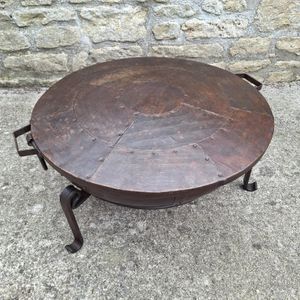 Metal Fire Bowl Lid From Above