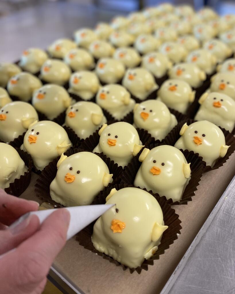 Springtime in our Whitby bakery ~ Hand-piped to perfection!