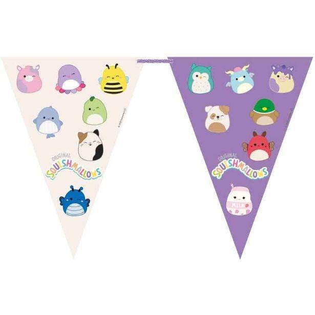 A 2.3m long Squishmallows paper flag bunting banner