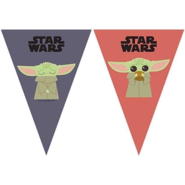 A 2.3m long Star Wars Mandalorian flag bunting banner