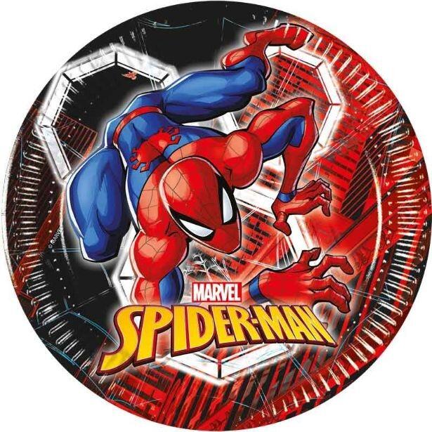 A 20cm Spider-Man World of Webs paper plate