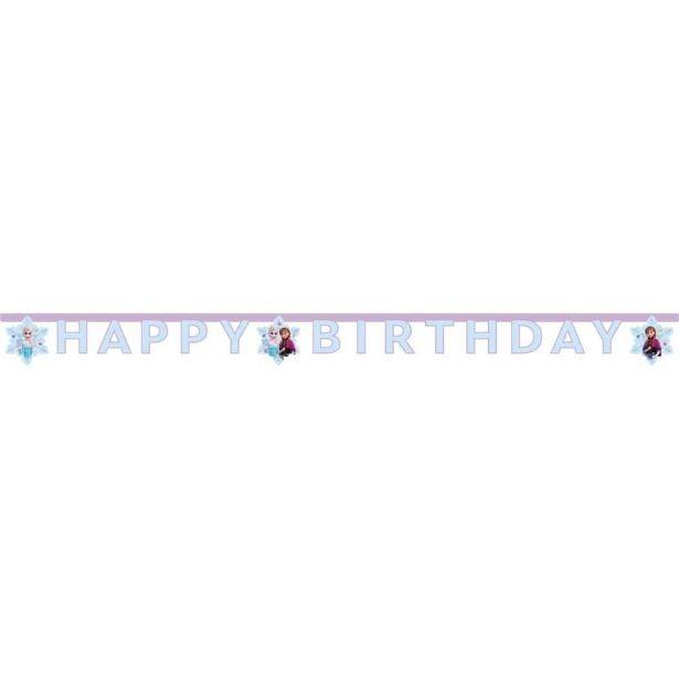 A Frozen Idyllic Wonder Happy Birthday letter banner