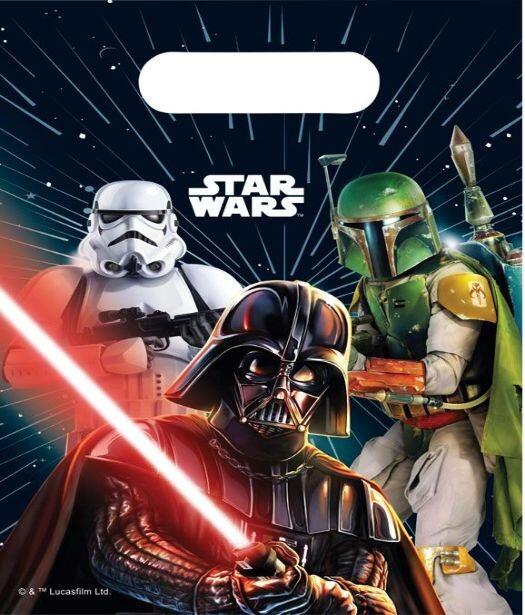 A pack of 6 Star Wars Galaxy party bags