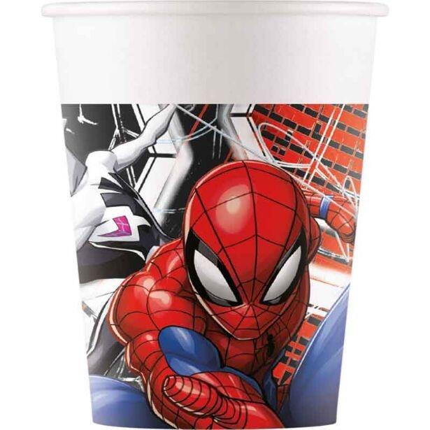 Pack of 8 Spider-Man world of Webs paper cups